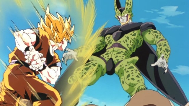 ¡El combate alcanza su máxima potencia! Tienes que derrotar a Cell, Son Goku